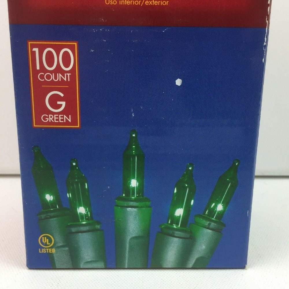 Holiday Living 100 Green Christmas Light Set Green Wire U04ZI24D
